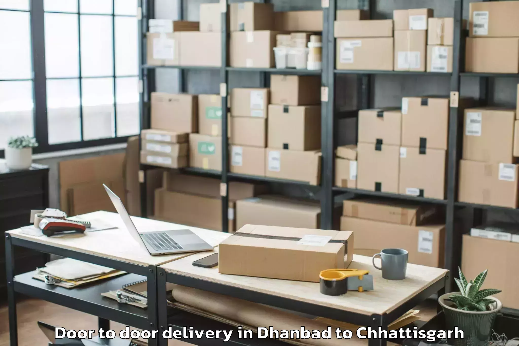 Comprehensive Dhanbad to Magneto The Mall Raipur Door To Door Delivery